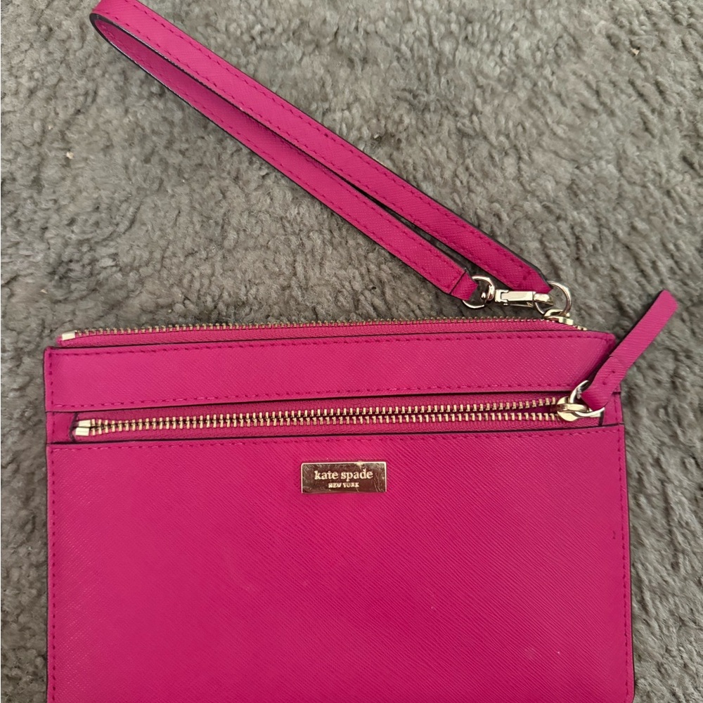 Kate Spade Pink Clutch Sleek Minimalist Design